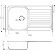 Мойка кухонная Omoikiri Kashiogawa 86-IN 4993453, нержавеющая сталь