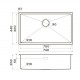 Кухонная мойка Omoikiri Taki 74-U/IF LG 4993499, светлое золото