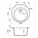 Кухонная мойка Omoikiri Miya 55R EV, эверест, 4993510