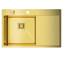 Мойка кухонная Omoikiri Akisame 78-LG-L 4973085 светлое золото