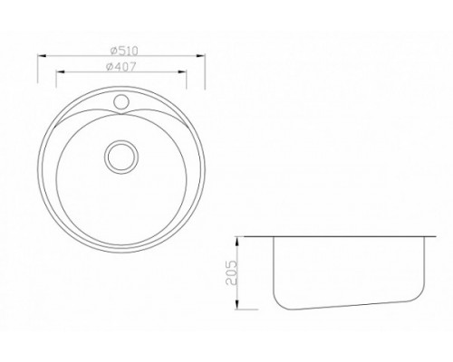 Мойка Zorg Inox ZR-510/205