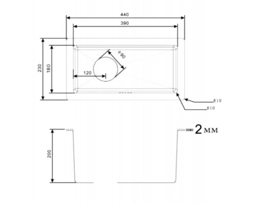 Мойка Zorg Light ZL R 230440 Bronze, 23 х 44 см, бронза Мойка Zorg Light ZL R 230440 Bronze, 23 х 44 см, бронза