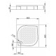 Поддон для душа Radaway Paros С900, 90 x 90 см, квадратный, MBC9090-03-1