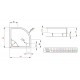 Поддон для душа Radaway Indos A800, 80 x 80 см, четверть круга, SIA8080-01