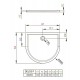 Поддон для душа Radaway Delos P, 90 x 100 см, четверть круга, 4Z19035-03N