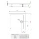 Поддон для душа Radaway Doros С, 80 x 80 см, квадратный, SDRC8080-05