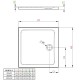 Поддон для душа Radaway Doros C800, 90 х 90 см, квадратный, SDRC8080-01