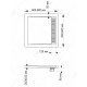 Душевой поддон RGW STM-G квадратный 80x80 см, 14202088-02