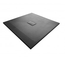 Душевой поддон WasserKRAFT  74T19, квадратный, 100 х 100 см, SMC (стеклопластик), черный