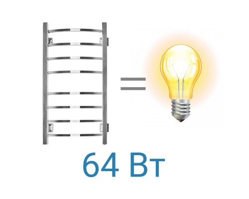 Полотенцесушитель электрический Energy Grand 800 х 400, ширина 43.1 см, высота 80 см