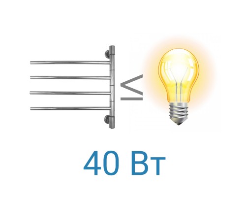 Полотенцесушитель электрический Energy I chrome G4, ширина 55.5 см, высота 54 см