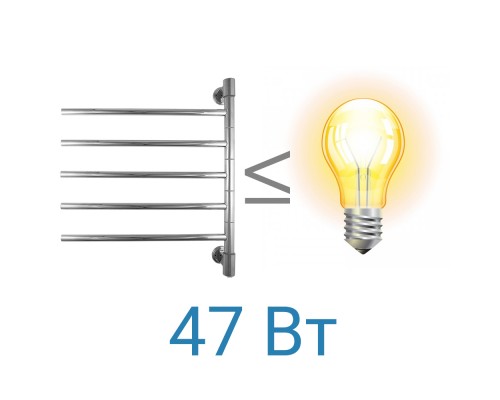 Полотенцесушитель электрический Energy I chrome G5, ширина 55.5 см, высота 64 см