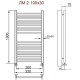 Полотенцесушитель водяной Ника Modern ЛМ 2 100 x 30 см, с вентилями