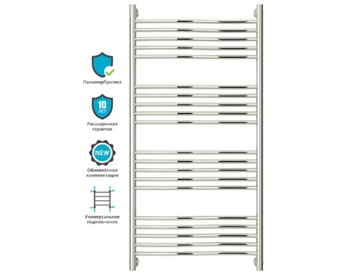 Полотенцесушитель водяной Сунержа Флюид+ 120 x 60 см, 00-0222-1260, хром