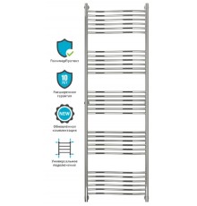 Полотенцесушитель водяной Сунержа Флюид+ 190 x 50 см, 00-0222-1960, хром