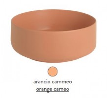 Раковина ArtCeram Cognac Countertop COL004 13; 00, накладная, цвет - arancio cammeo (оранжевый камео), 35 х 35 х 16 см