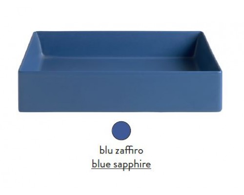 Раковина ArtCeram Scalino 55 SCL002 16; 00, накладная, цвет - blu zaffiro (синий сапфир), 55 х 38 х 11,5 см