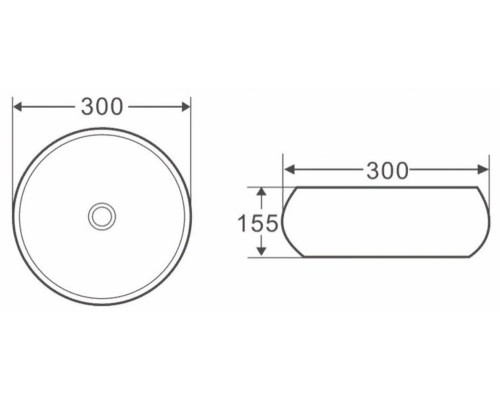 Раковина BelBagno BB1114 накладная 30 х 30 х 15.5 см