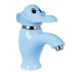 Детский комплект Comforty голубой: раковина 42 см, с пьедесталом, смесителем и донным клапаном, 00-00008356