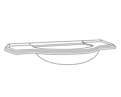 Раковина-моноблок Eurodesign Luigi XVI LXI-10, белая