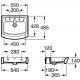 Раковина Roca Hall 327881000 55 x 48,5 см на полупьедестале или накладная