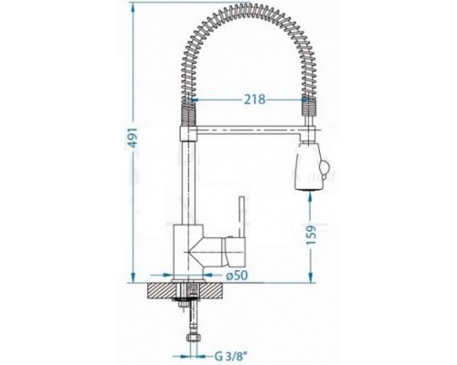 Смеситель для кухни Alveus Billy-S 1098727, хром