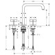 Смеситель для раковины Axor Citterio 39153000 с донным клапаном, хром