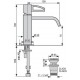 Смеситель для раковины Emmevi Minu 83003LACR, хром