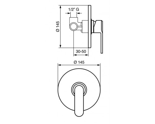 Смеситель для душа Emmevi Nefer 77009QO, кварц/золото