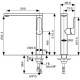 Смеситель для кухни Emmevi Nefer 77007CR/B, белый/хром