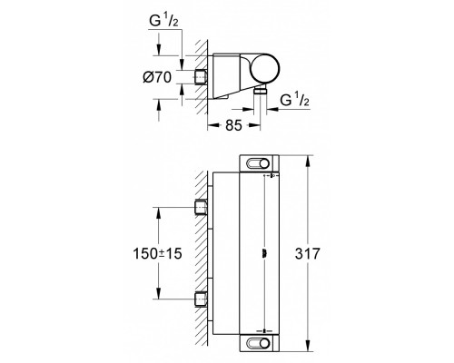 Термостат Grohe Grohtherm 2000 New 34469001 для душа