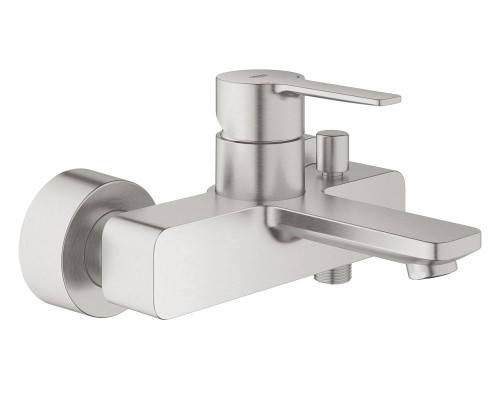 Смеситель Grohe Lineare New для ванны и душа, суперсталь, 33849DC1