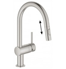 Смеситель Grohe Minta 32321DC2 для кухонной мойки, с выдвижным изливом