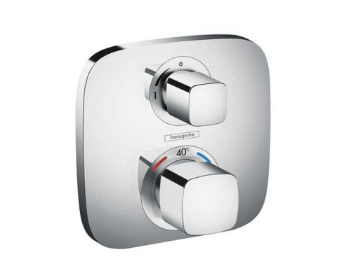 Смеситель Hansgrohe Ecostat термостатический, с запорным вентилем, хром, 15707000