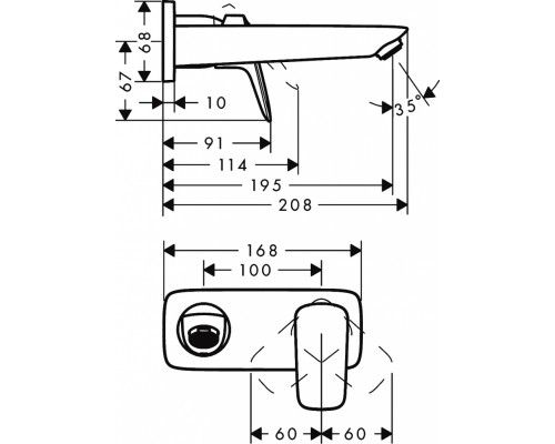 Смеситель Hansgrohe Logis для раковины, хром, 71220000