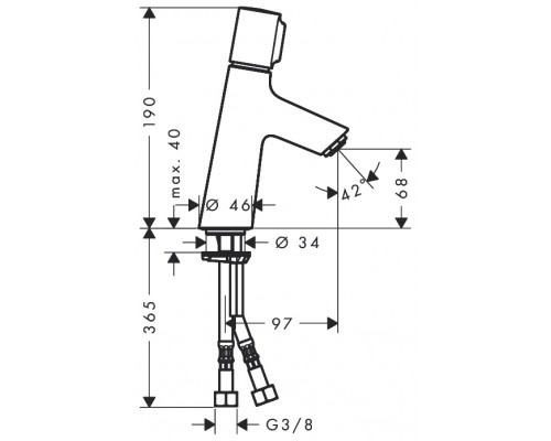 Смеситель Hansgrohe Talis Select S 80 72041000 для раковины