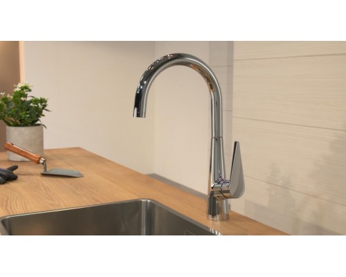 Смеситель Hansgrohe Talis S 260 72810800 для кухонной мойки, сталь