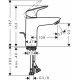 Смеситель Hansgrohe Logis 71104000 LowFlow для раковины