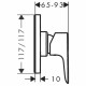 Смеситель Hansgrohe Talis E Highflow для душа, хром, 71764000