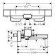 Смеситель Hansgrohe Ecostat E 15774000 для ванны и душа термостатический