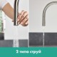 Кухонный смеситель Hansgrohe Talis M54, 72801800, с вытяжным изливом, в комплекте с коробом sBox для шланга, 2 режима струи, под сталь