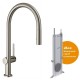 Кухонный смеситель Hansgrohe Talis M54, 72801800, с вытяжным изливом, в комплекте с коробом sBox для шланга, 2 режима струи, под сталь