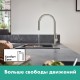 Кухонный смеситель Hansgrohe Talis M54, 72801800, с вытяжным изливом, в комплекте с коробом sBox для шланга, 2 режима струи, под сталь