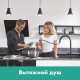 Кухонный смеситель Hansgrohe Talis M54, 72803670, с вытяжным изливом, в комплекте с коробом sBox для шланга, черный матовый