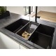 Кухонный смеситель Hansgrohe Talis M54, 72842670, с вытяжным изливом, 2 режима струи, Eco, чёрный матовый