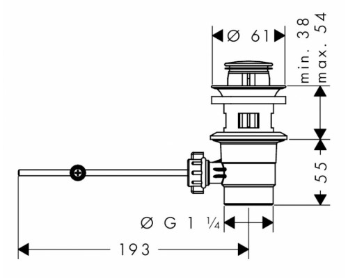 Смеситель Hansgrohe Logis Fine для раковины 240, с донным клапаном, хром, 71257000