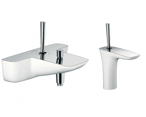 Комплект смесителей Hansgrohe PuraVida 15472400+15070400, белый