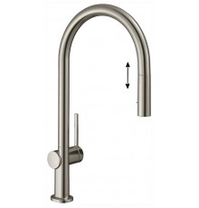 Кухонный смеситель Hansgrohe Talis M54, 72801800, с вытяжным изливом, в комплекте с коробом sBox для шланга, 2 режима струи, под сталь