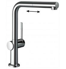 Кухонный смеситель Hansgrohe Talis M54, 72845000, с вытяжным изливом, хром