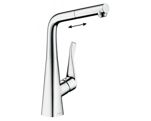 Смеситель Hansgrohe Metris 14821000 для кухонной мойки